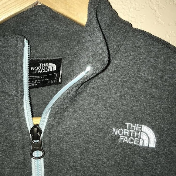 north face girls fleece quarter zip - Picture 3 of 3